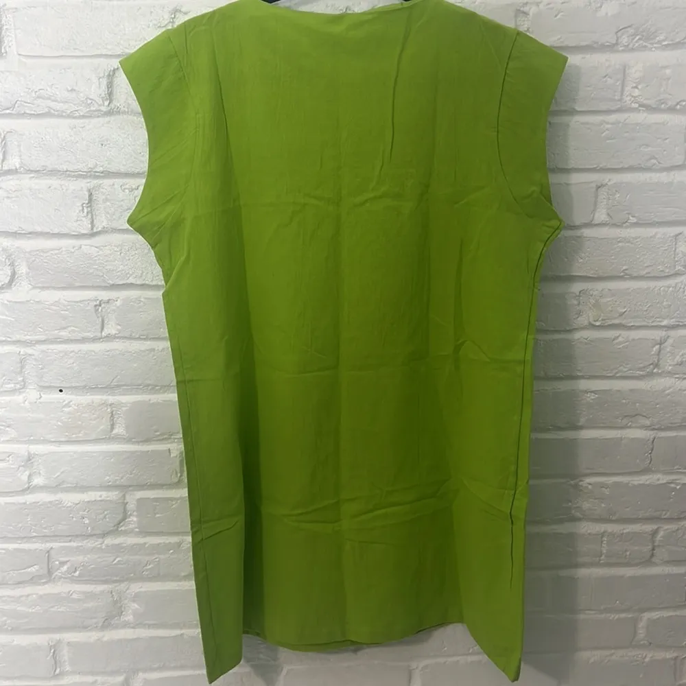 Women's Fashion Loose Lady Casual‎ Cotton Pure Color Turtleneck Collar Dress Size XL - Image 6