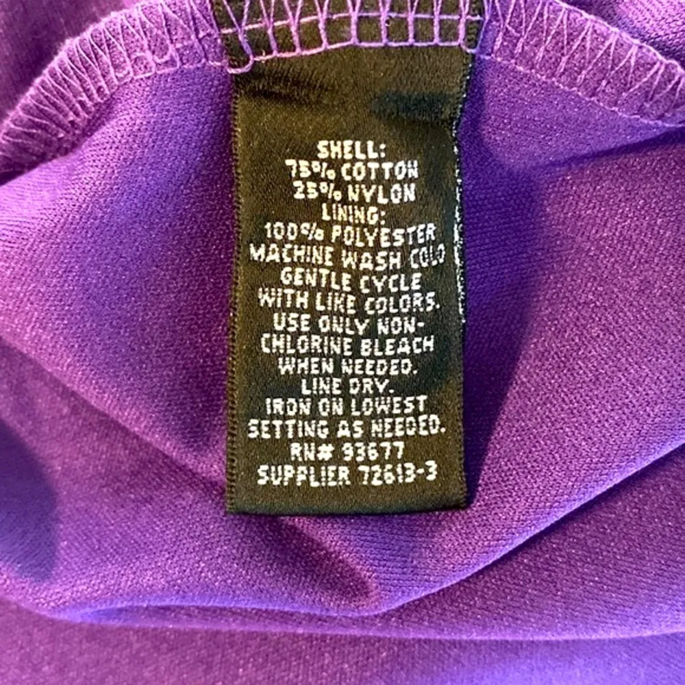 Nicole by Nicole Miller || Purple lace lined shift dress with cap sleeves - Image 8