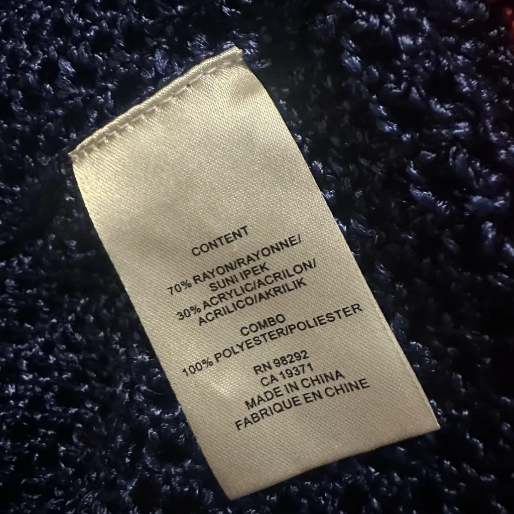 Tibi Mesh Color Block Turtleneck Sweater XS - Image 4