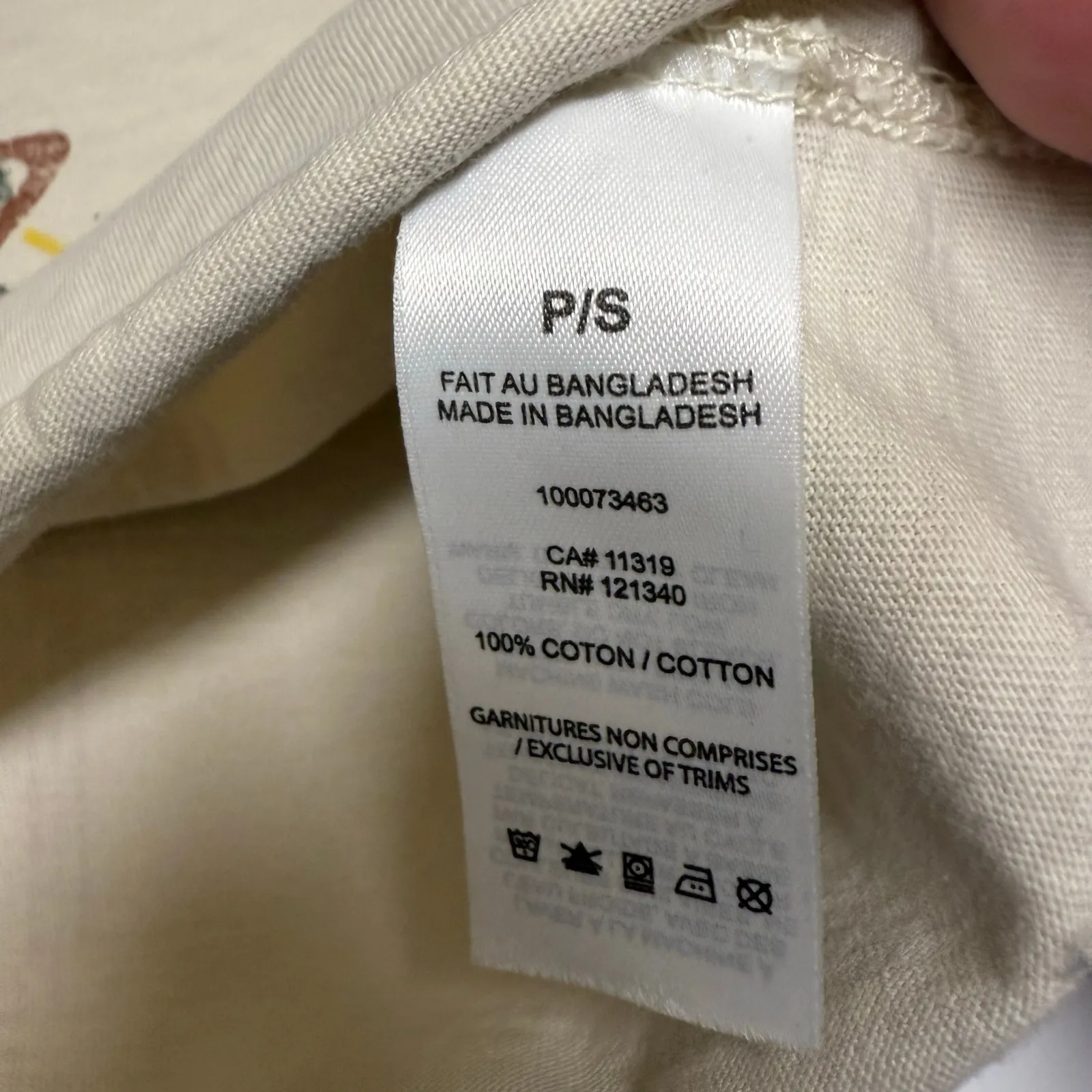 5/$35   Garage Womens Cropped‎ Tee Sz S Cream Motorcycle Snake Desert Tour 1997 - Image 4