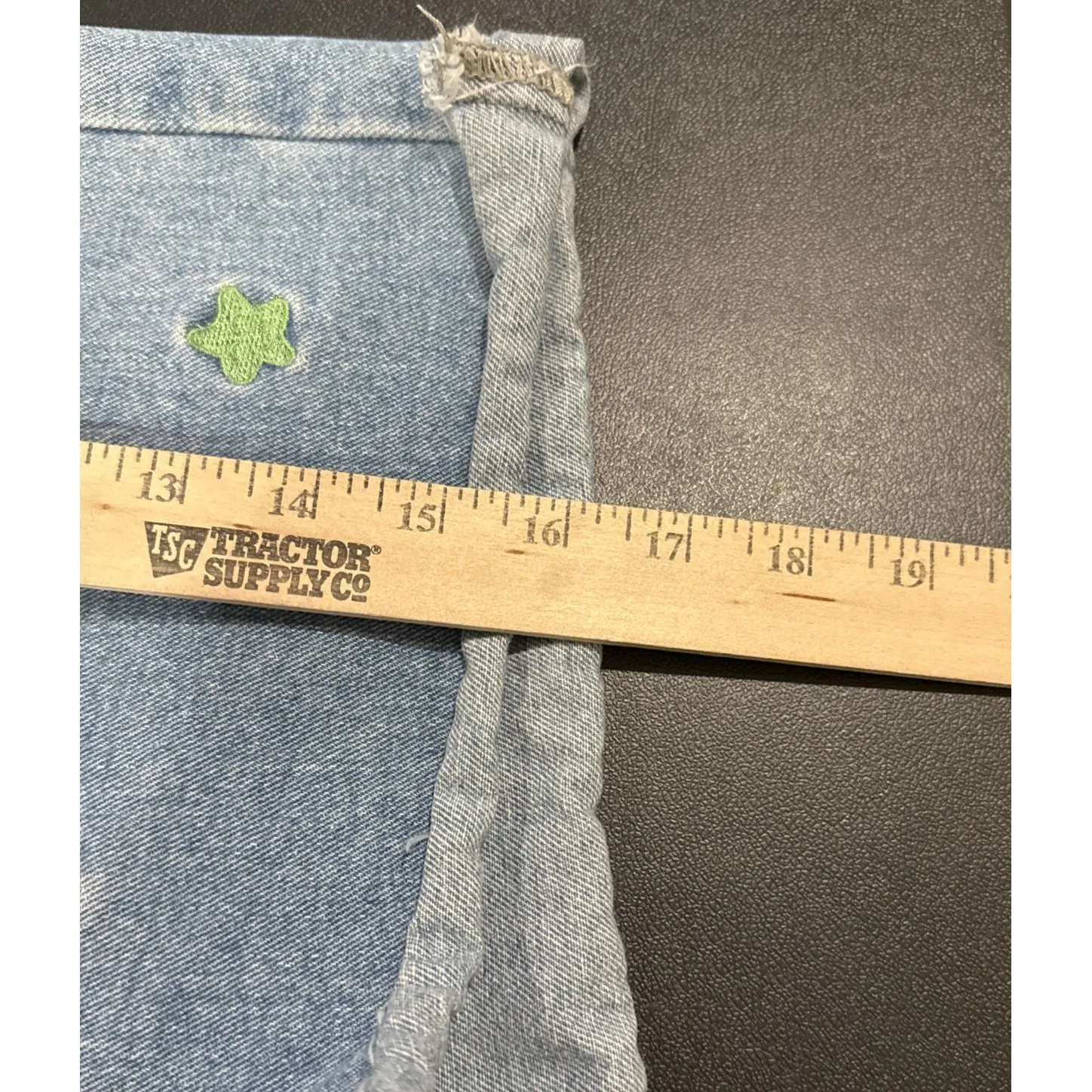 Romwe Womens Large 8/10 Denim Shorts Embroidered Colorful Stars Festival Boho - Image 6