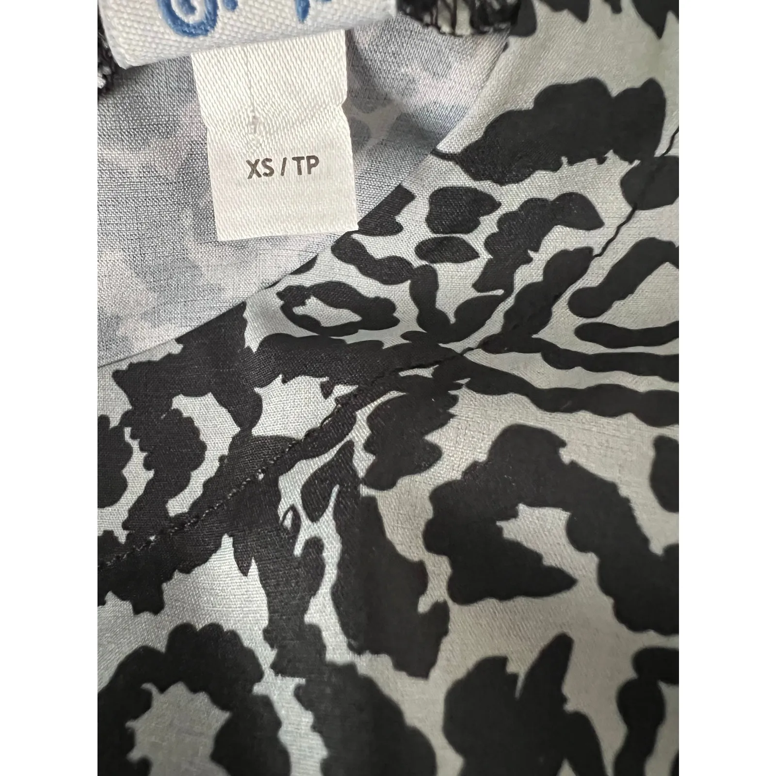 RipSkirt Hawaii Sun Dress Night Blooms XS Pockets Beach Maxi Floral Black Gray - Image 8