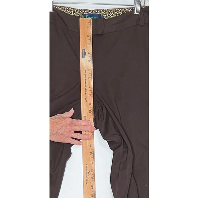 Boden size 16L pants brown dress wide leg high - Image 4