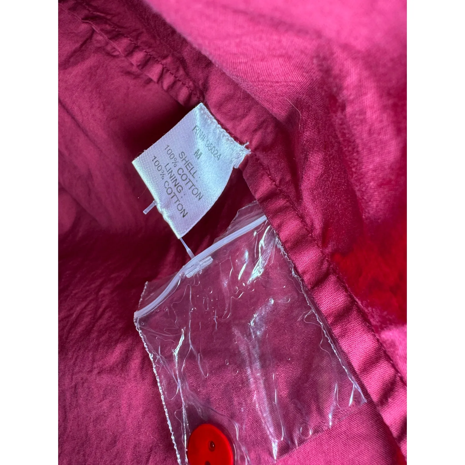 Love the Label Pink Ruffle, Embroidered Puff Sleeve Top M - Image 4