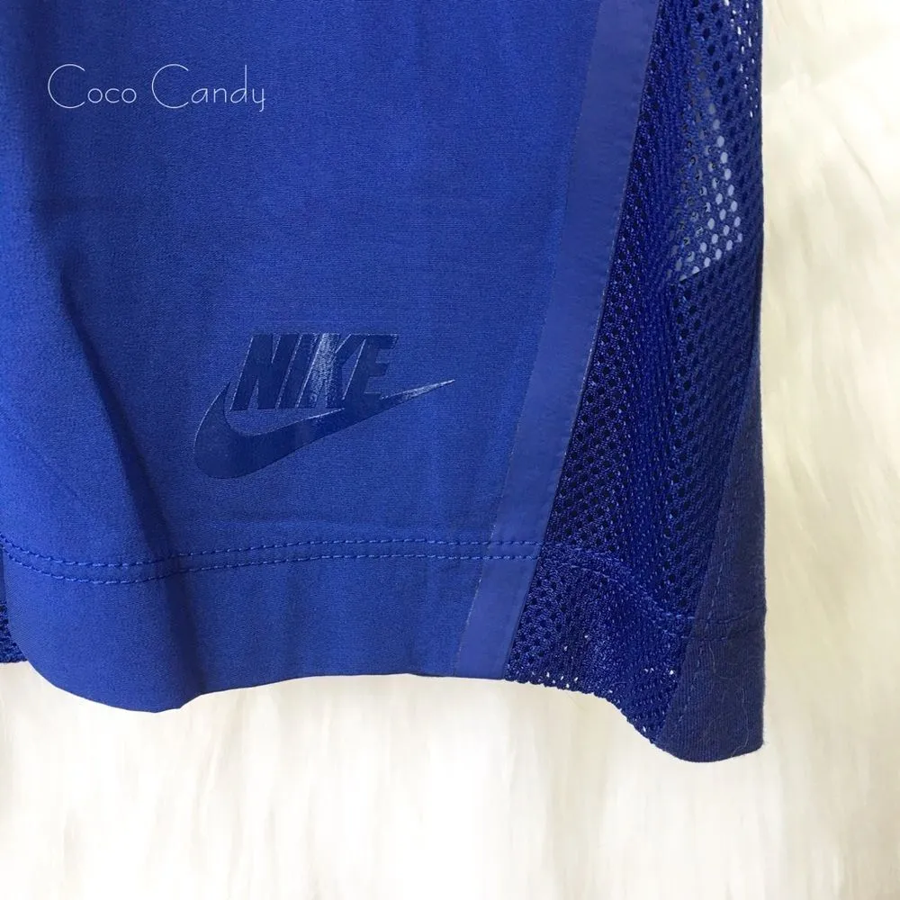 🆕Nike Blue Drawstring Waist Sleeveless Activewear Shirt - Image 5