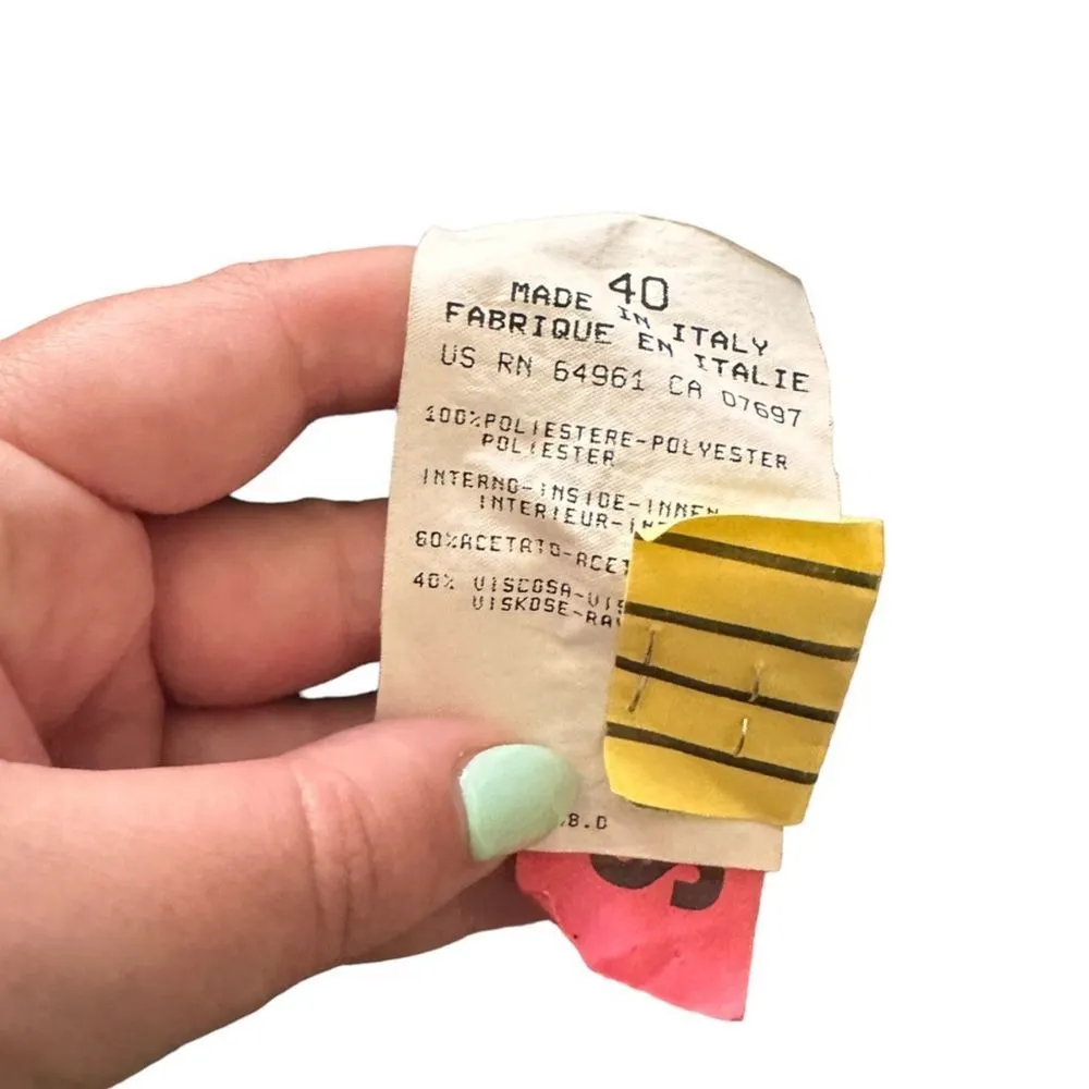 UNITED COLORS OF BENETTON Zippered Jacket in Black Sz IT 40/US 4 - Image 4