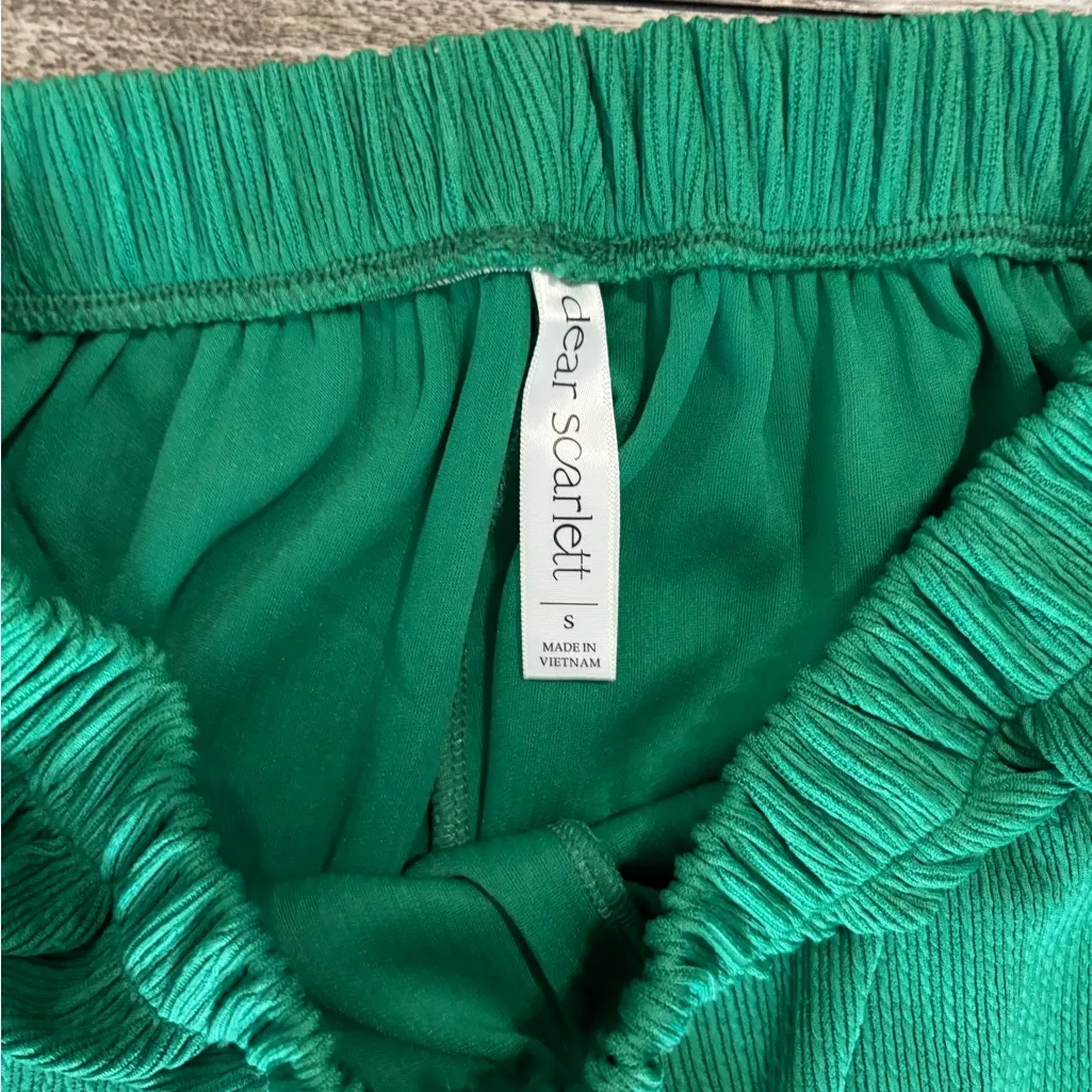 Dear Scarlett Green Ribbed Oversized Small Two - Image 3