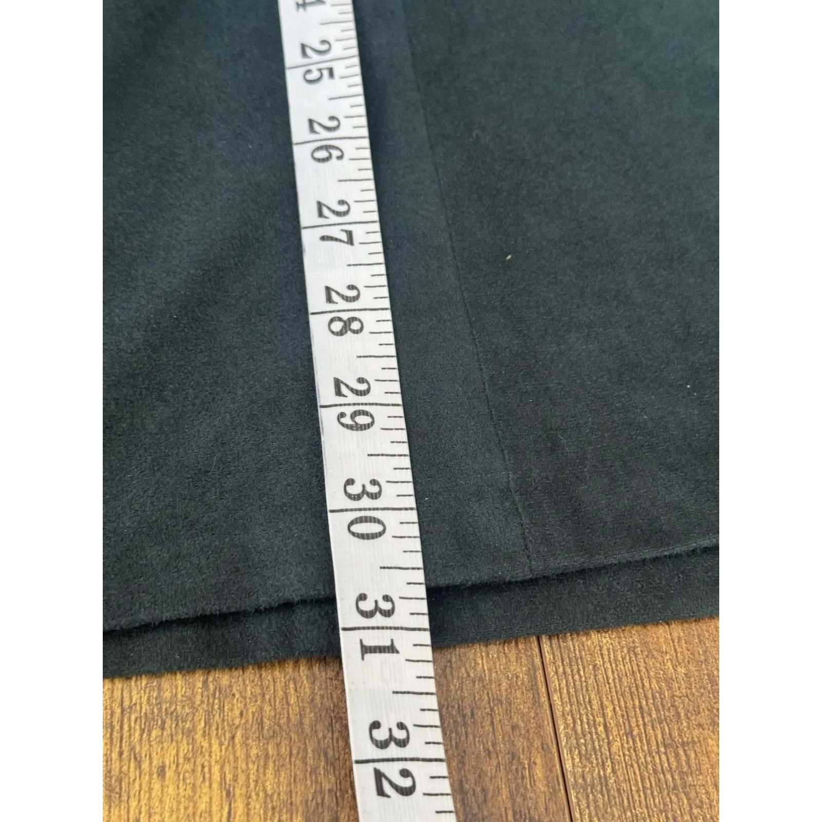 FOREVER 21 Dress Medium Green Faux Suede Autumn  Fall Preppy Y2k Dark Academia - Image 11