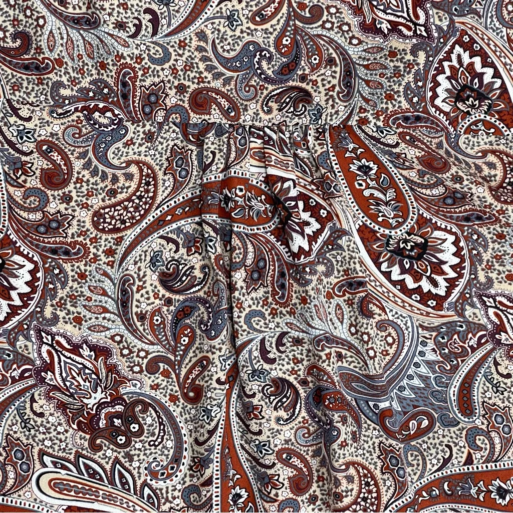 Roz & Ali | Paisley Long Sleeve Blouse | Large - Image 6