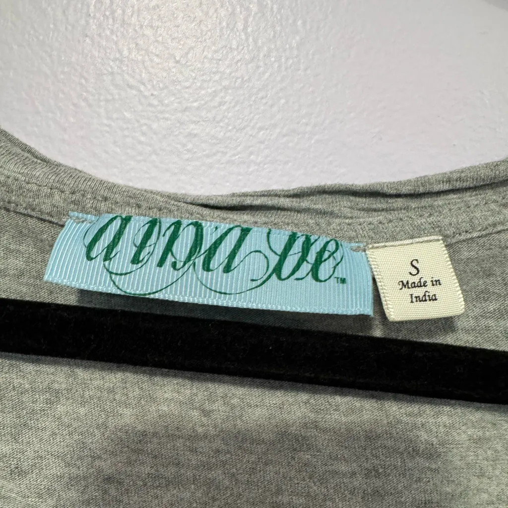 Grey oversized vneck pocket tee Gray - Image 3