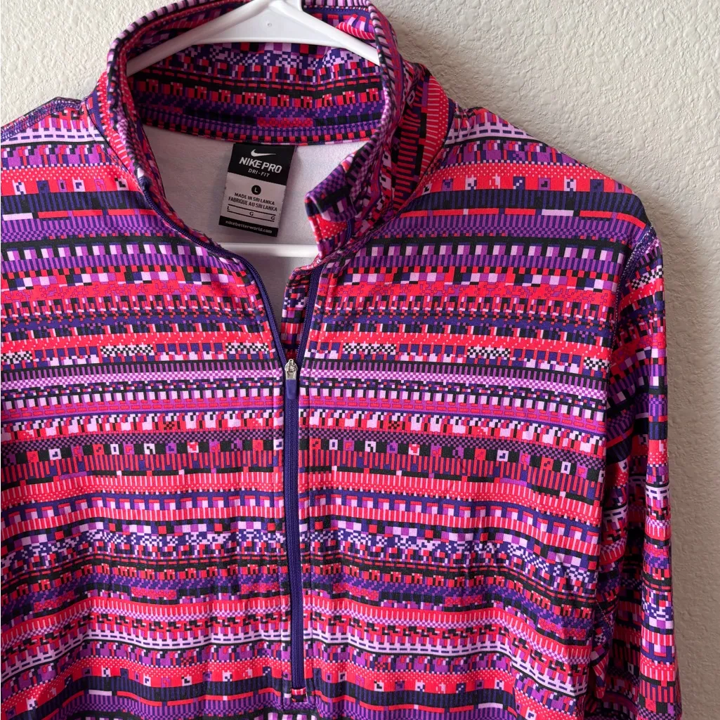 Nike  Women's Multicolor Patterned Jacket - Image 2