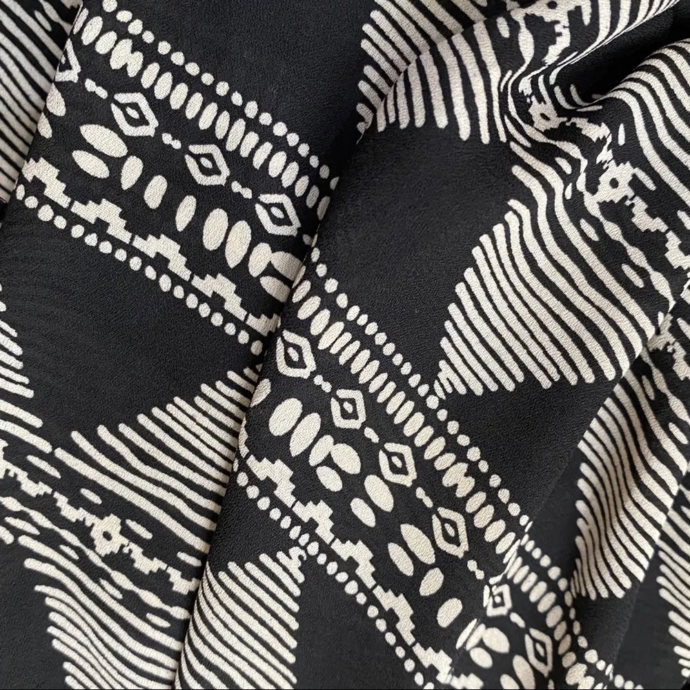 Ringostone Chiffon Sheer High Waist Shorts S Black - Image 8