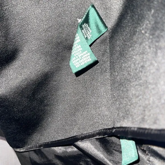 Lauren Ralph Lauren Black Hooded Rain Trench Coat Jacket XS - Image 4