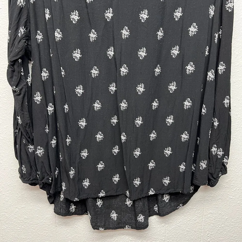 Old Navy Floral Puff Sleeve Top Womens XXL Lightweight Bohemian Contemporary - Image 4