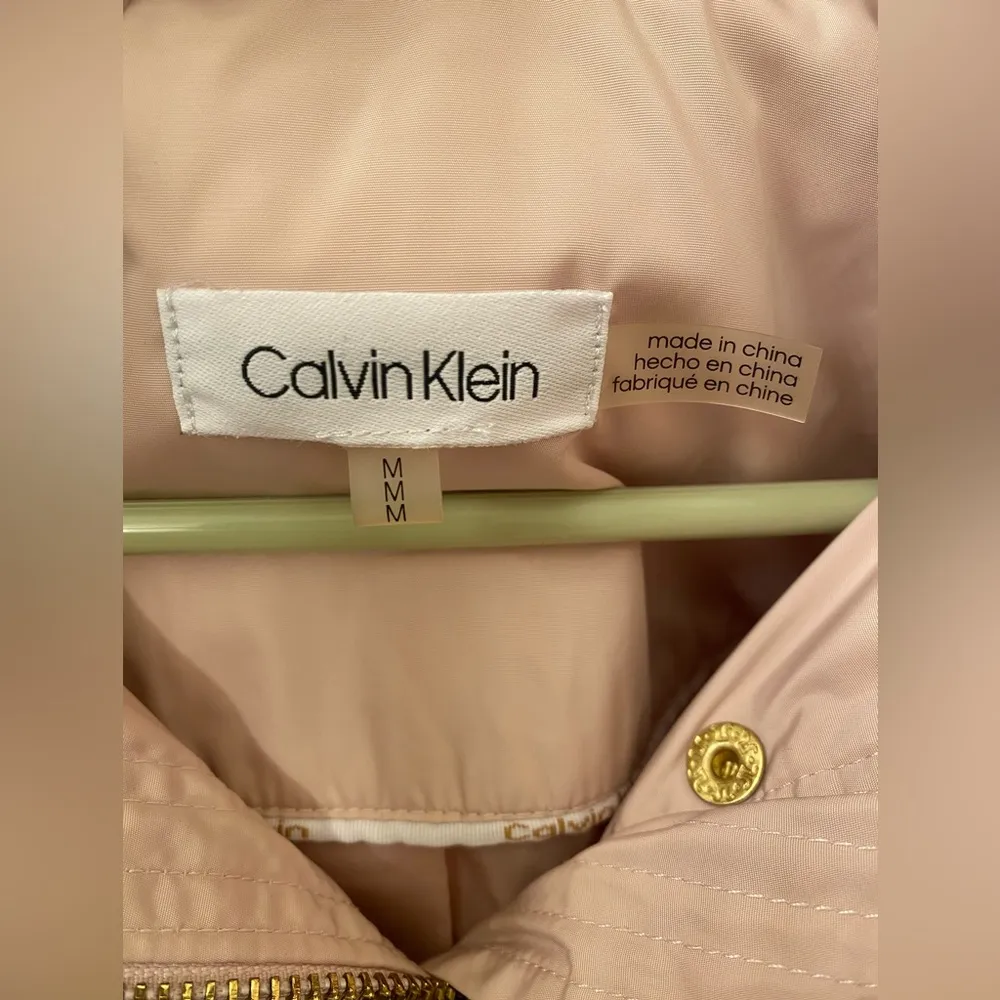 Calvin Klein  Women's Pink Rain Jacket size medium - Image 5