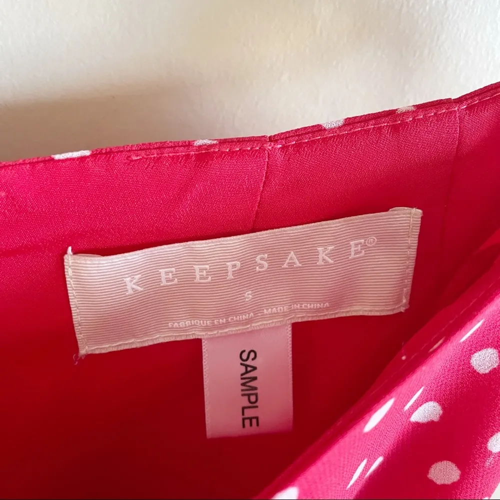 Keepsake Moonshine Polka Dot Tiered Chiffon Midi Skirt - Image 8