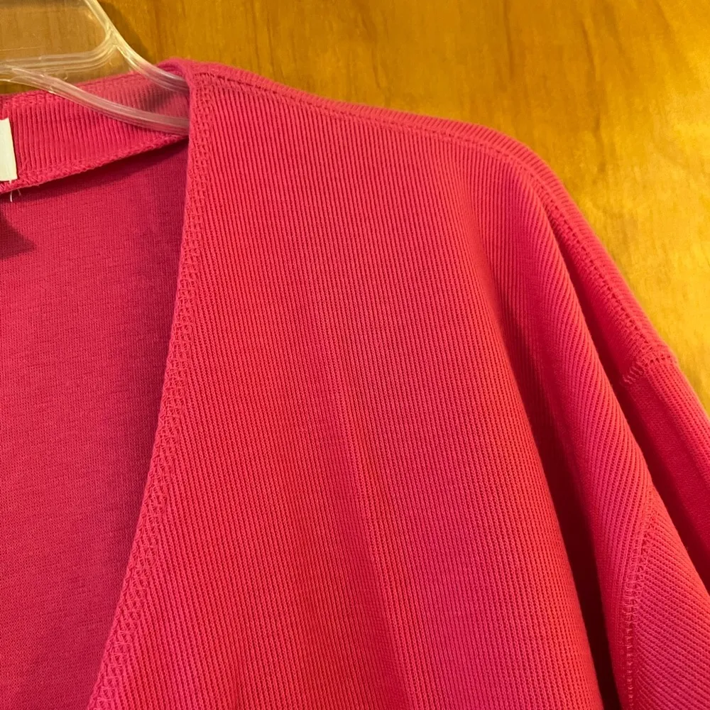 Laura Tyler Cardigan Top Button Front Sweater Pink Vintage NWT Caldor Size Large - Image 2