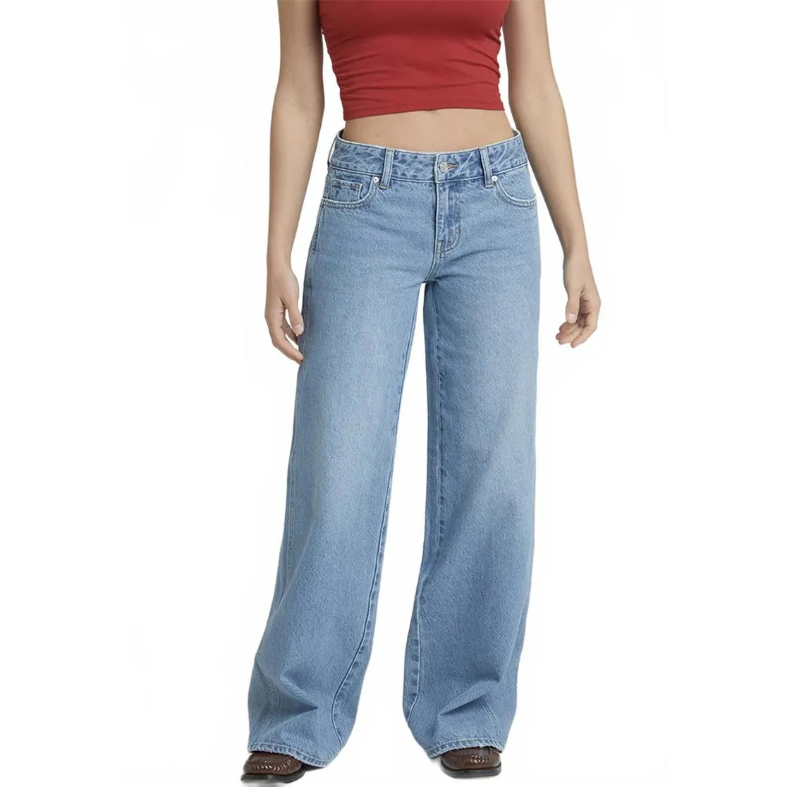 Pacsun Casey Low Rise Baggy Jeans Dark Indigo NWT Size 33 - Image 4