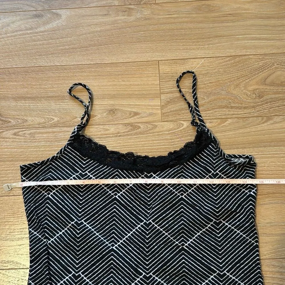 Ann Taylor Loft Black and White Tank Top Size Medium - Image 2