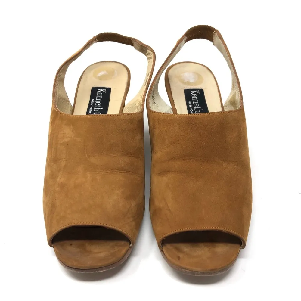 KENNETH COLE suede peep toes wedges - Image 4