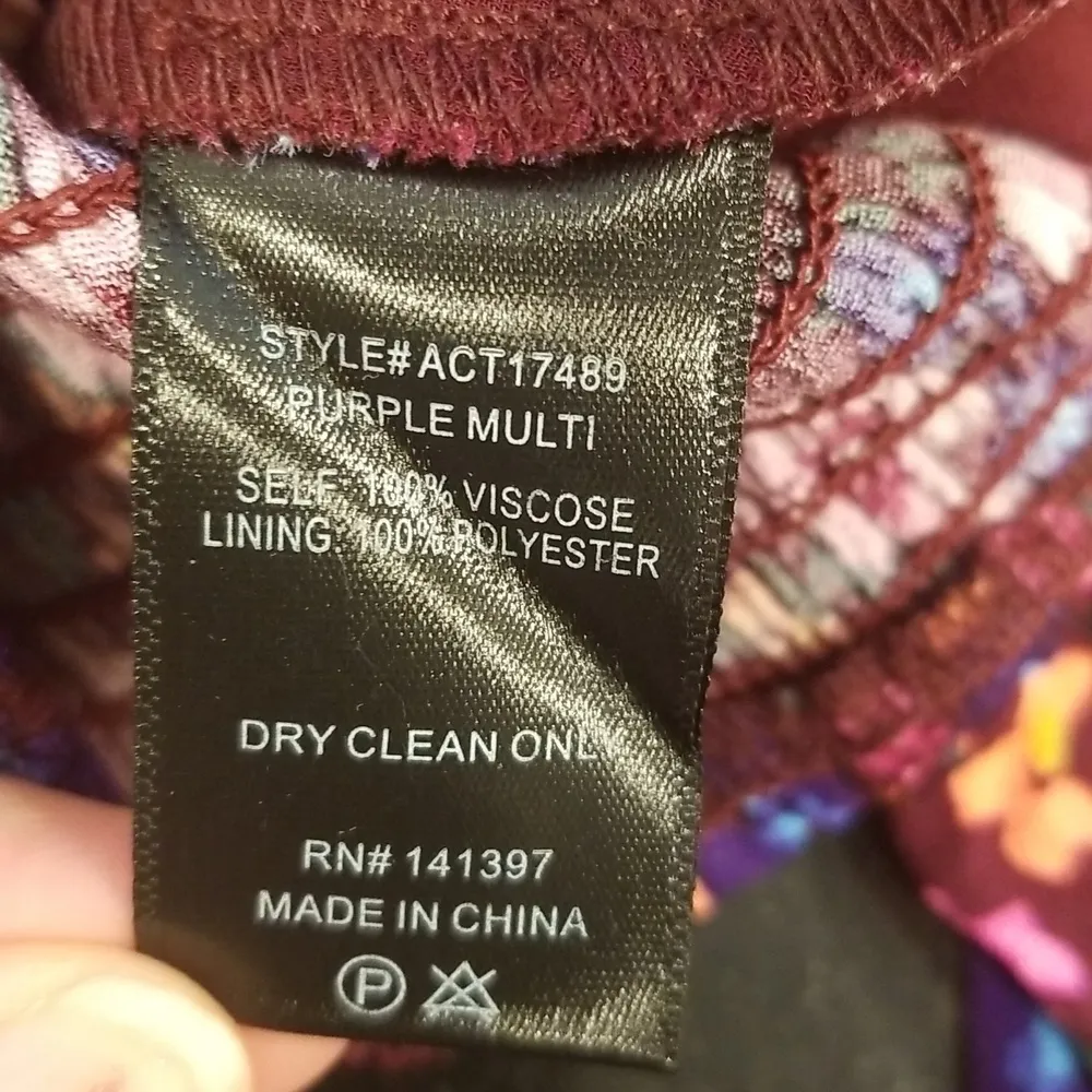 💕ASTR💕 Edwina Floral Corset Long Sleeve Top ~ Purple Floral Print XS NWT - Image 15