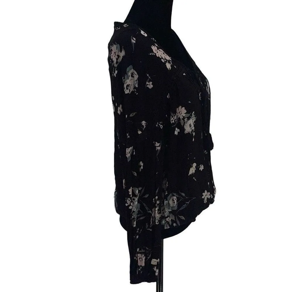 American Rag Cie Tossed Floral Print Rayon Top‎ Size Medium NWT - Image 6