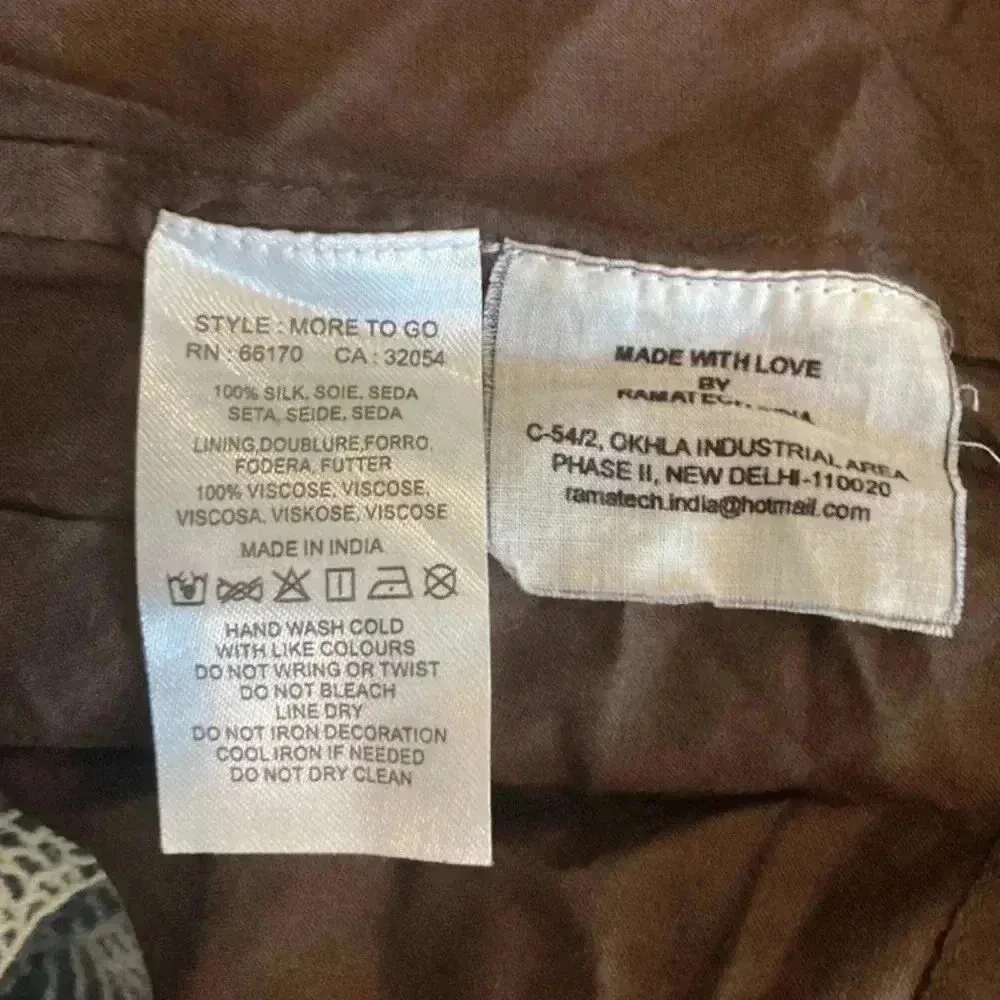 Anthropologie let me be Beaded Patchwork Silk Skirt - Image 10