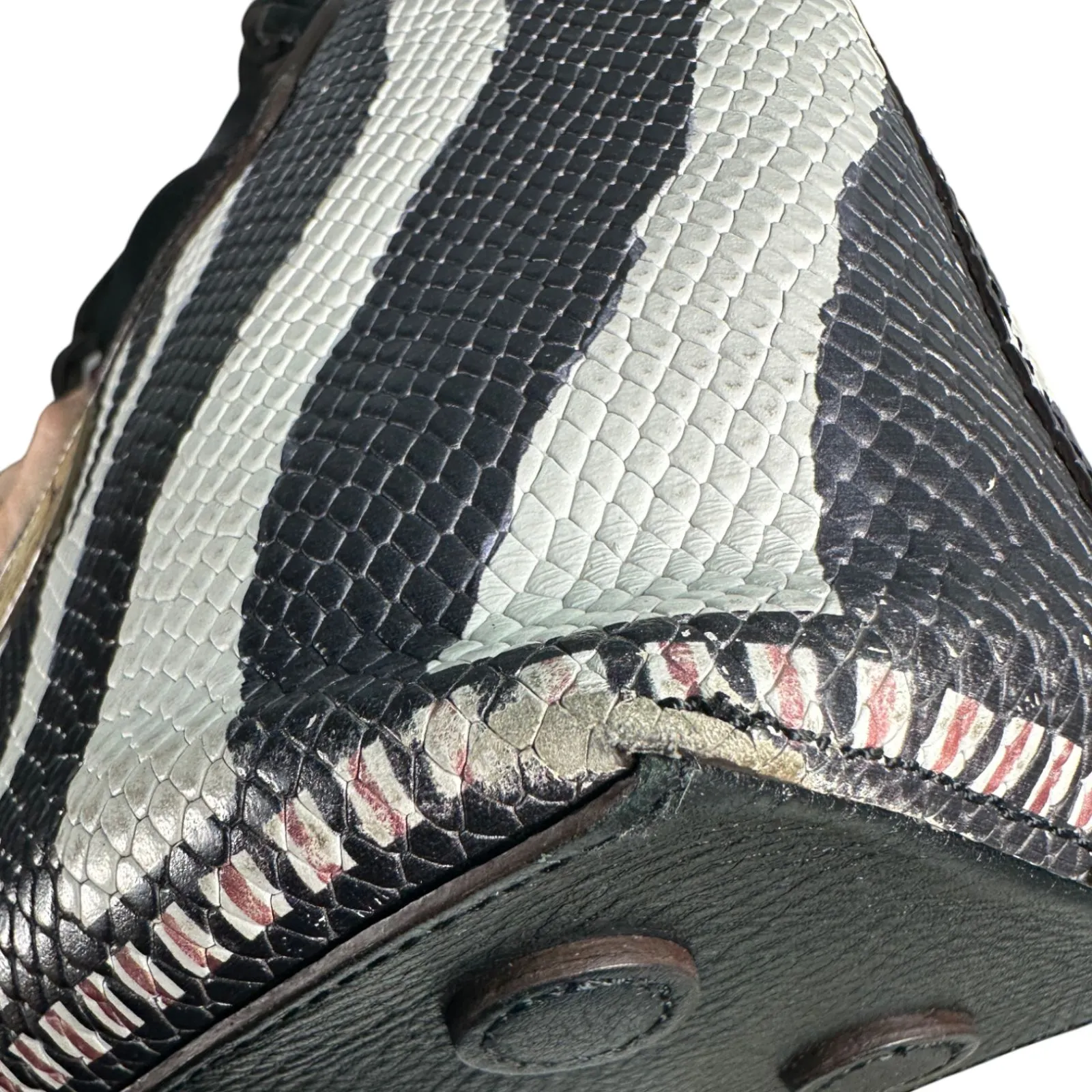 Brighton Africa Stories Zeena Butterfly Zebra Leather Purse Shoulder Crossbody - Image 9