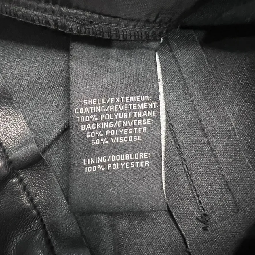 Bagatelle Women's Black Faux Leather Flare Pants Size Small‎ Party/Cocktail - Image 3