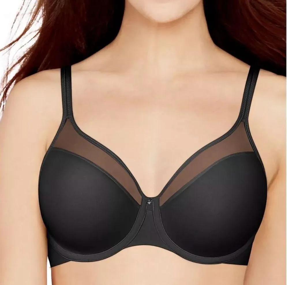 Bali BLACK One Smooth U Ultra Light Shaping Underwire Bra, US 34C, UK 34C - Image 4