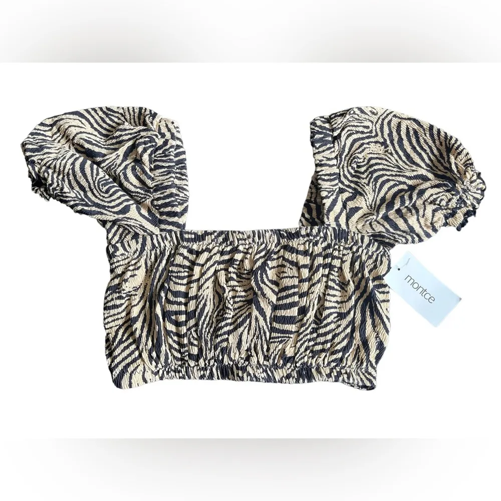 Montce Zebra Micro Scrunch Marcela Top Size L - Image 5