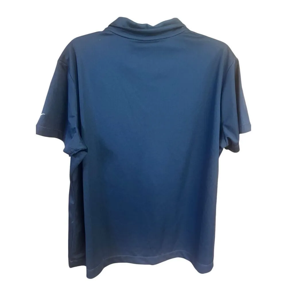 Nike Hersey Womans Dri Fit V Neck Collard Golf Top Navy Sz XXL NWT - Image 2