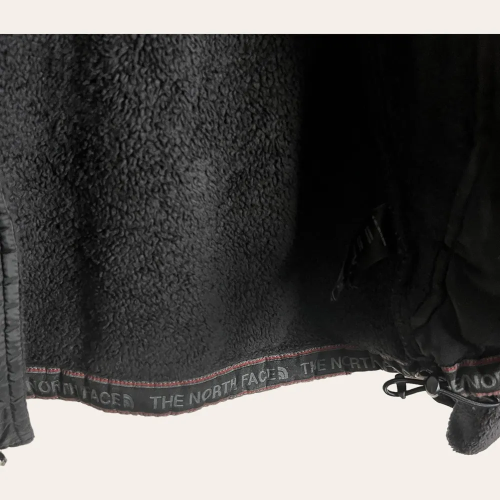 The North Face Black Oso Hybrid Hooded Fleece Fuzzy Zip Up Jacket Size S - Image 4