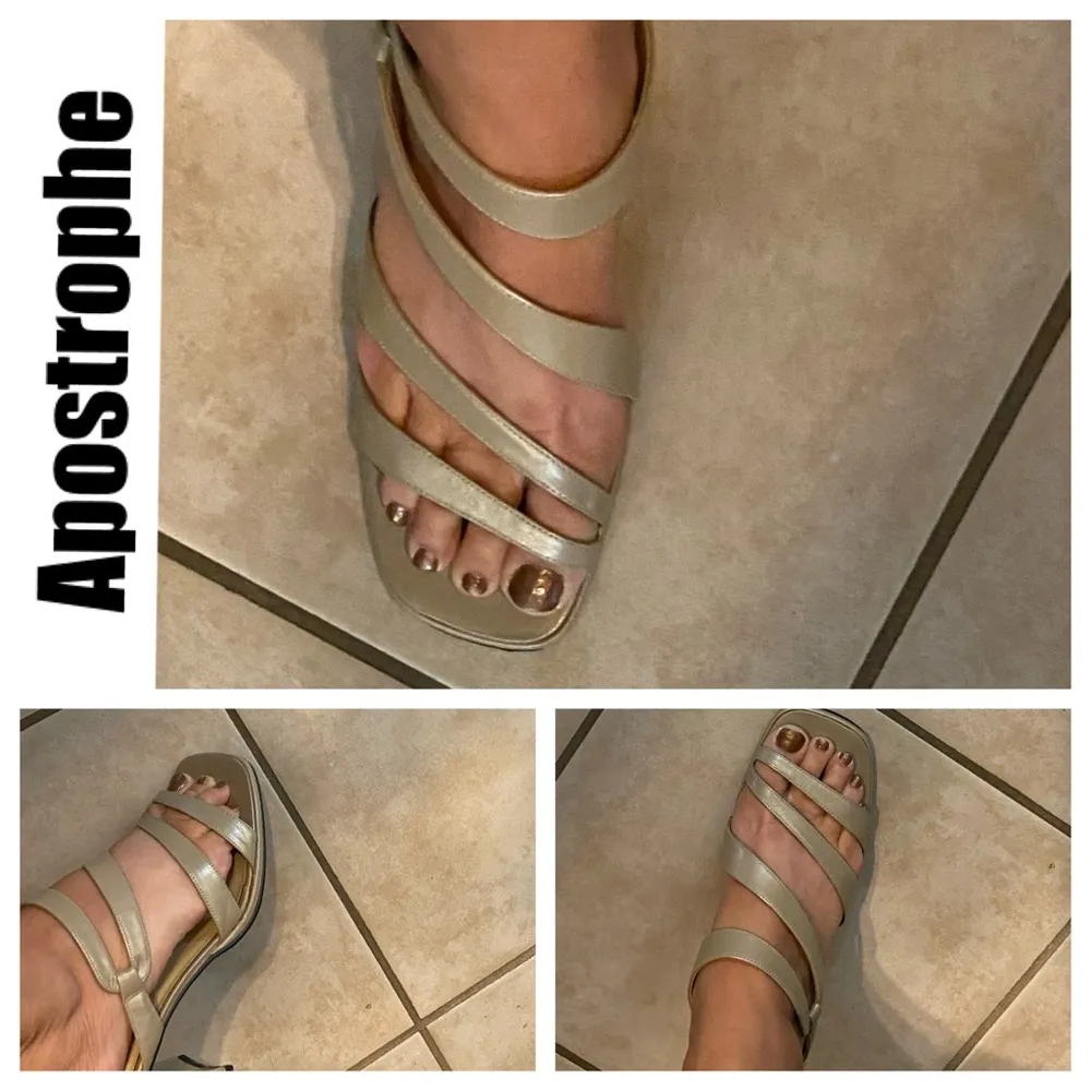 Apostrophe Moffet leather upper slide on heels. Size 9 1/2 - Image 7