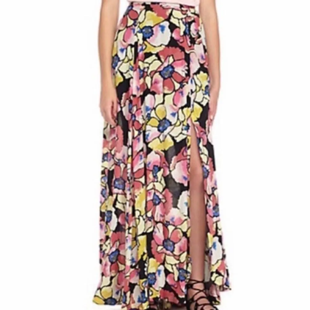 Free People Hot Tropics Maxi Skirt in Multicolor Floral Print 2 - Image 3
