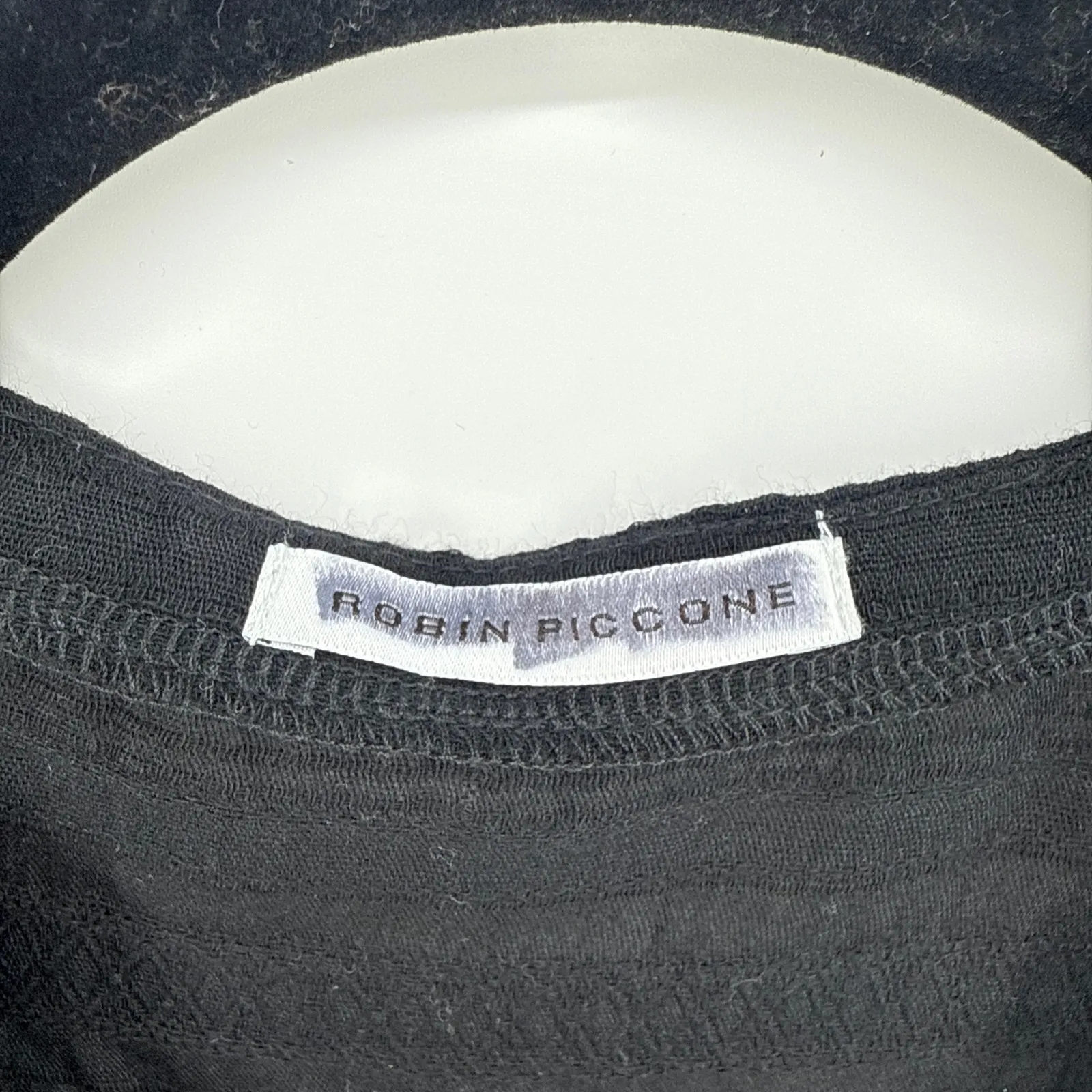 Robin Piccone‎ Natalie Black Cover-Up Dress Drawstring Waist Fringe Hem Small - Image 7