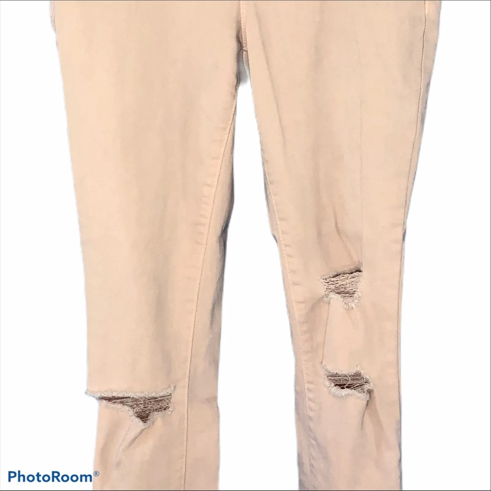 Old Navy Rockstar Skinny Jeans | Size 0 Distressed Pink Mid-Rise Denim - Image 5