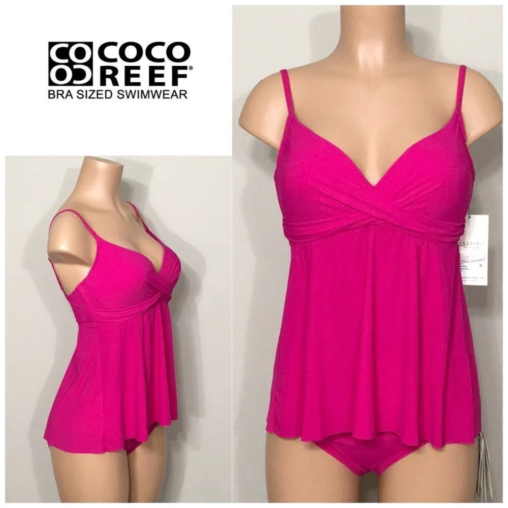 Coco Reef 32C bra sized shaping tankini top only. - Image 2