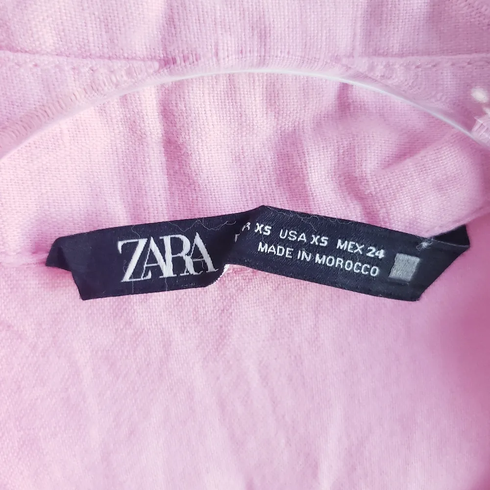 ZARA  Mini Open Back Button Down Dress - Image 9