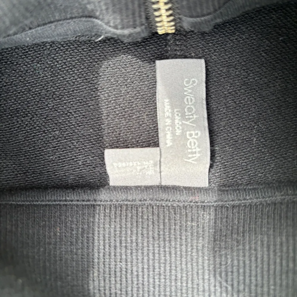 Sweaty Betty Black Revive Lounge Half Zip Pullover Sweatshirt - Image 6