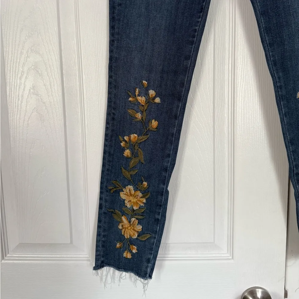 Driftwood Floral Embroidered Jackie Denim Jeans - Image 2