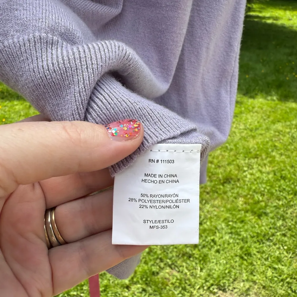 Snails Cinnamon Lavender lightweight sweater Purple Size M - Image 5