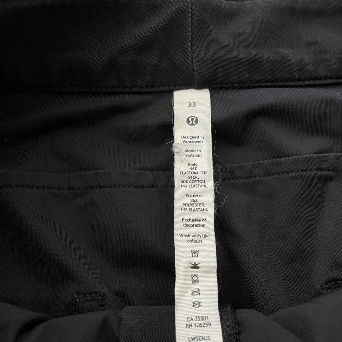 Lululemon City Sleek 5 Pocket High-Rise Wide-Leg Pant Full Length Women Size 33 - Image 6