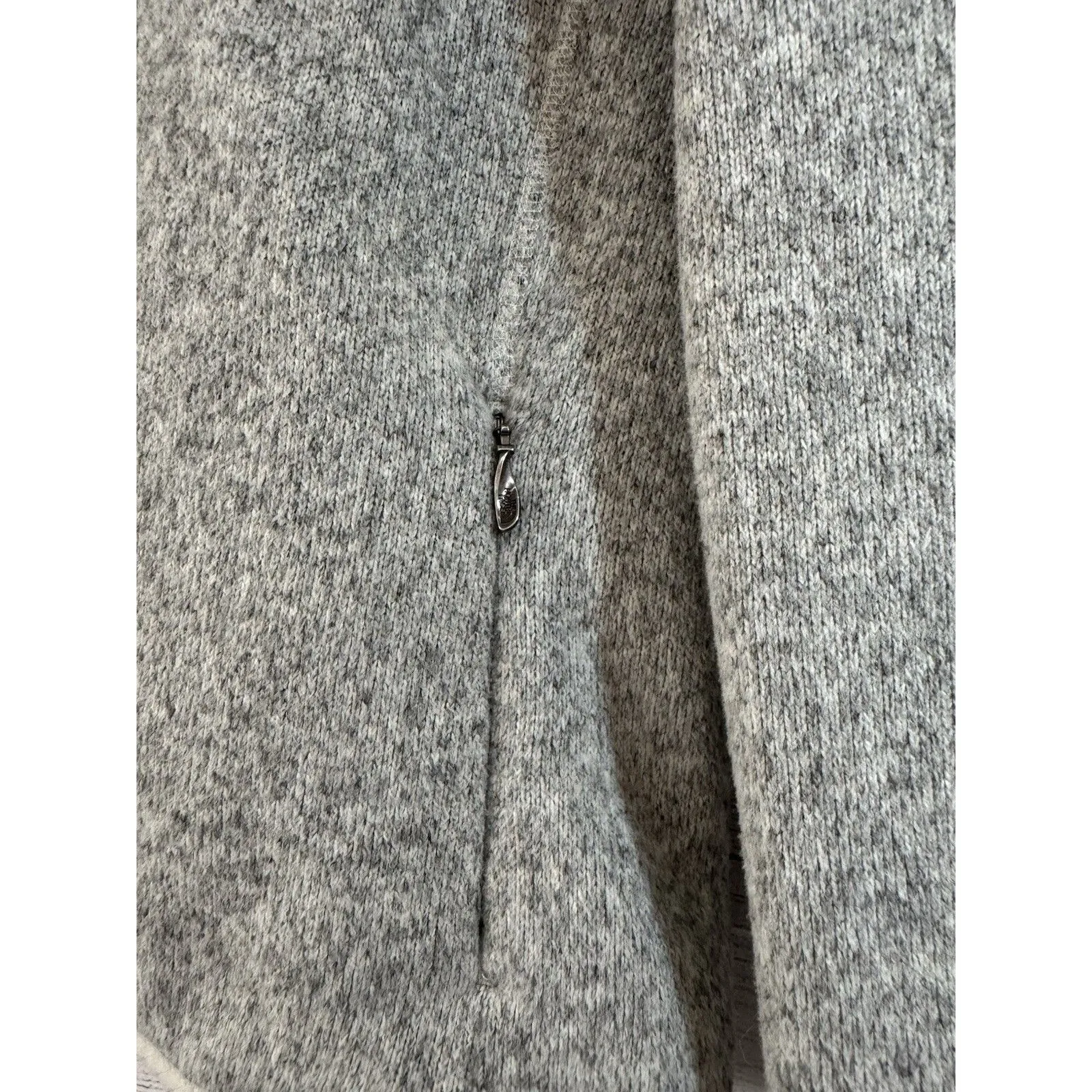 UNIQUE THE NORTH FACE HALF ZIP BUTTON CRESCENT  KNIT FLEECE HOODIE MEDIUM - Image 6
