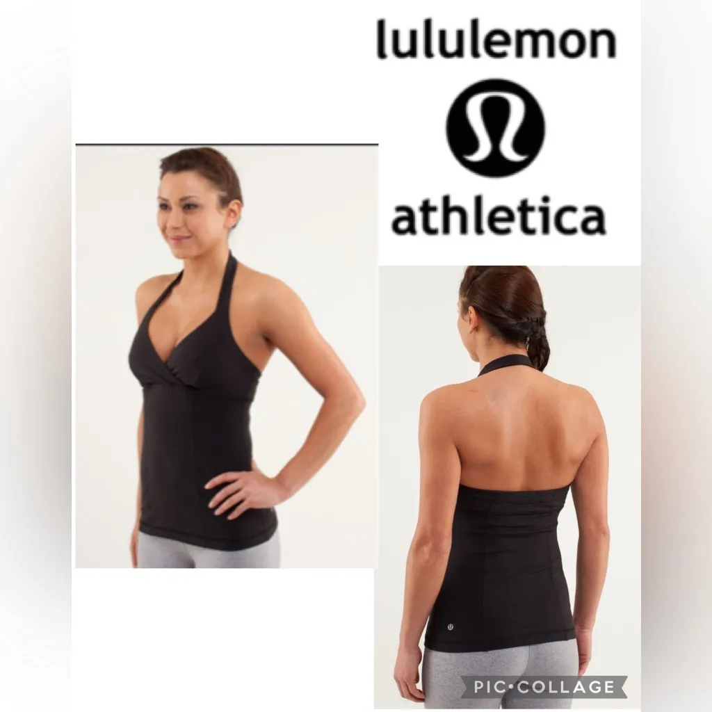 Lululemon Black Liberate Halter Tank Top - Image 2