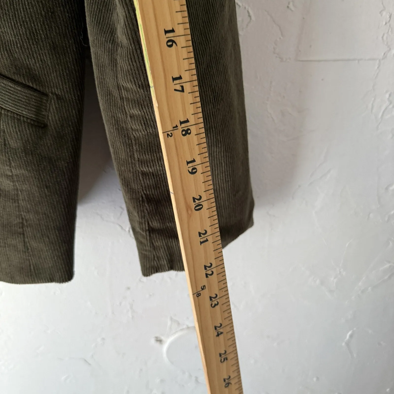 LL Bean Blazer Womens 10 Regular Brown Corduroy Stretch Classic Jacket Pockets‎ - Image 8