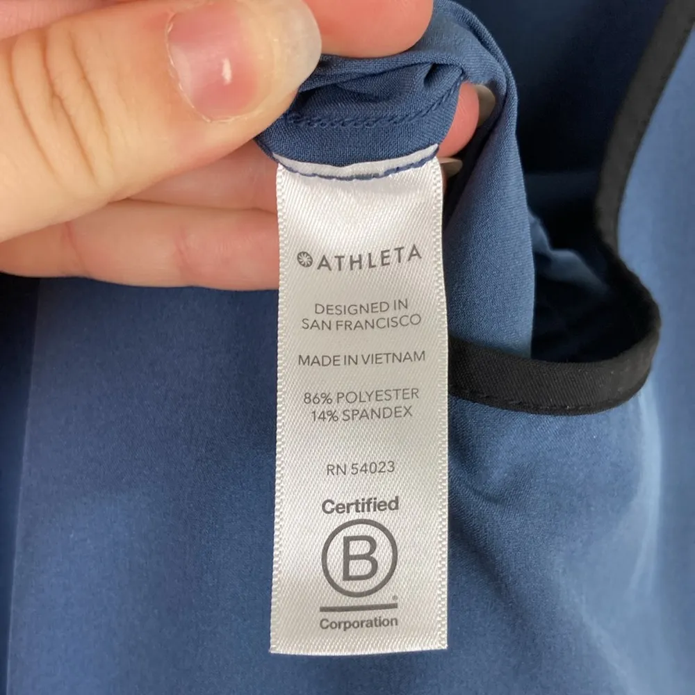 Athleta Unbound Jumpsuit Iron Blue Women's Size Medium Active Pockets - Image 8