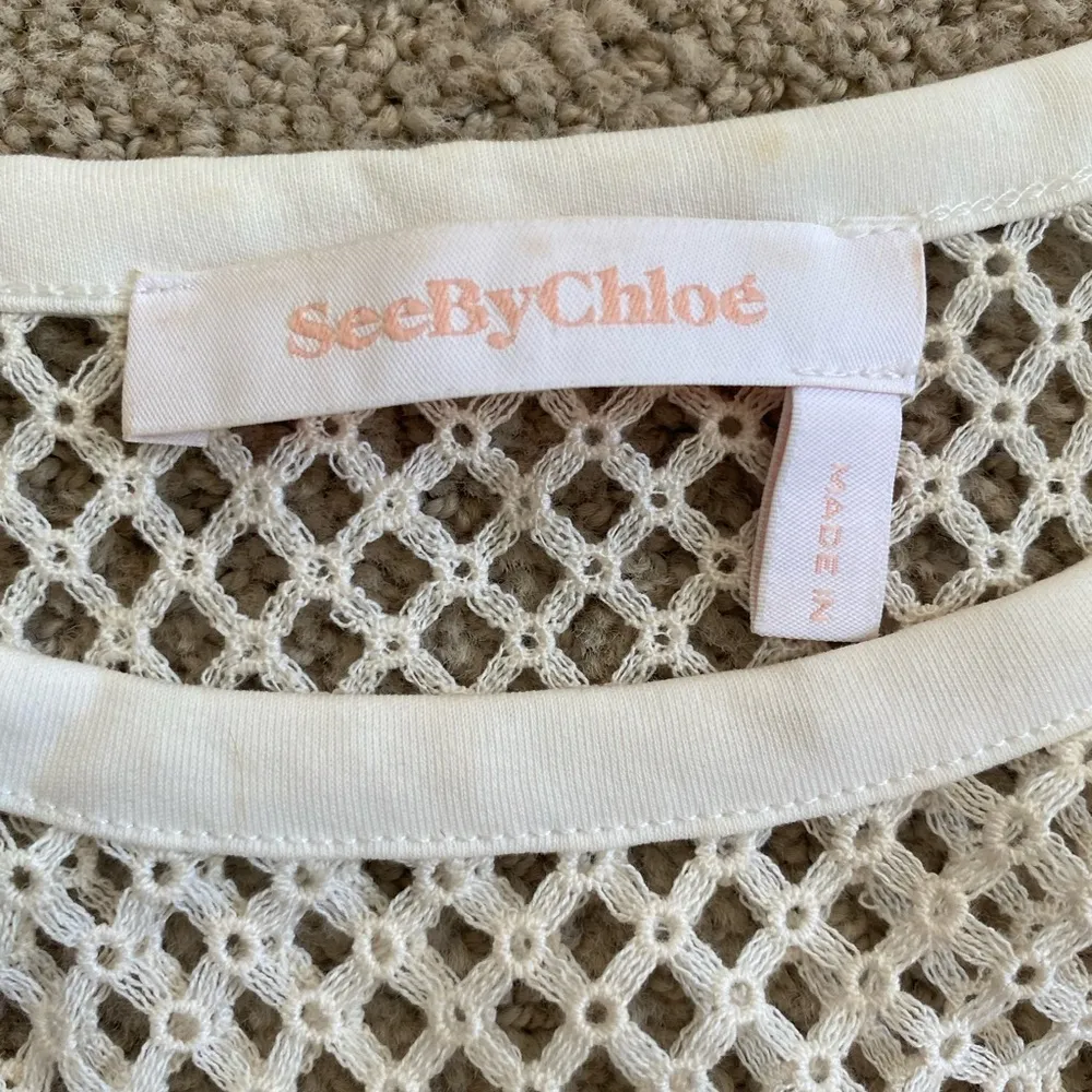 Authentic See by Chloe Cloud Dancer mini dress off white - Image 3