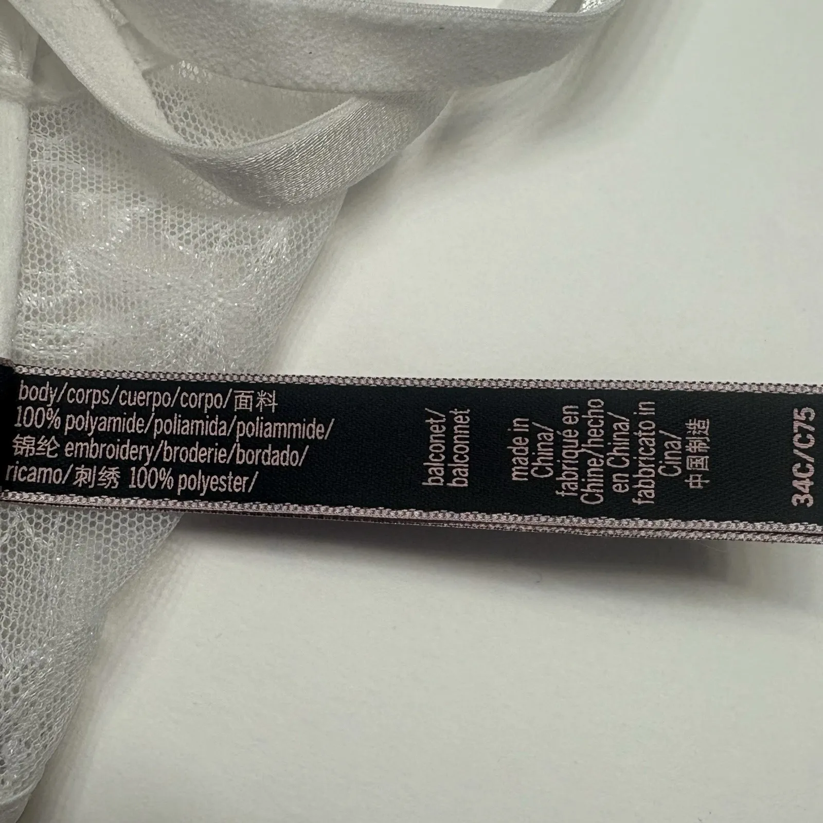 Victoria's Secret Balconette Corset White Lace Bustier Longline Bra Size 34C NEW - Image 11