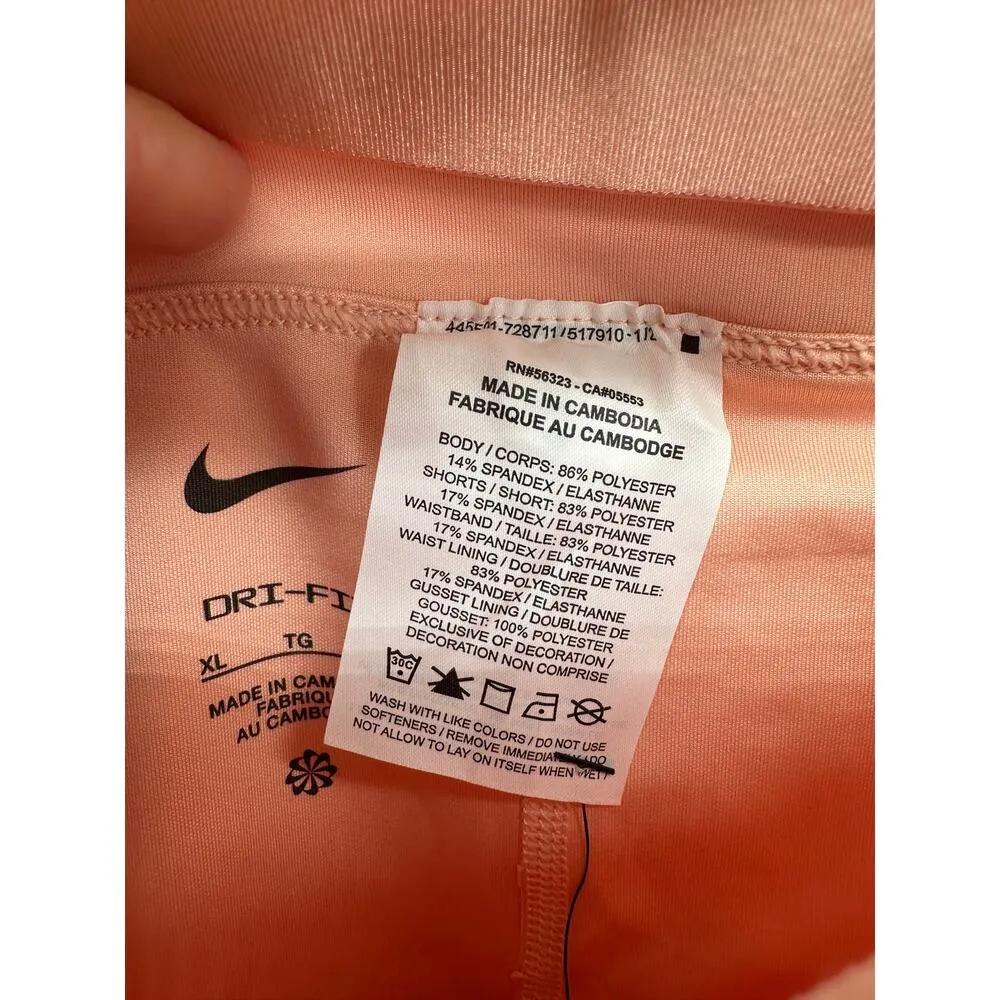 Nike Dri-fit Skort Women XL Peach Pink Tennis Pickleball Golf Preppy Stretch NWT - Image 7
